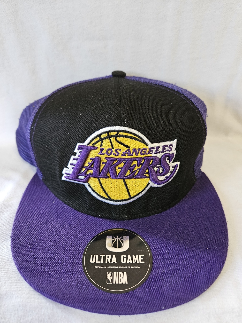 Los Angeles Lakers Black & Purple Snapback Hat - NBA Ultra Game